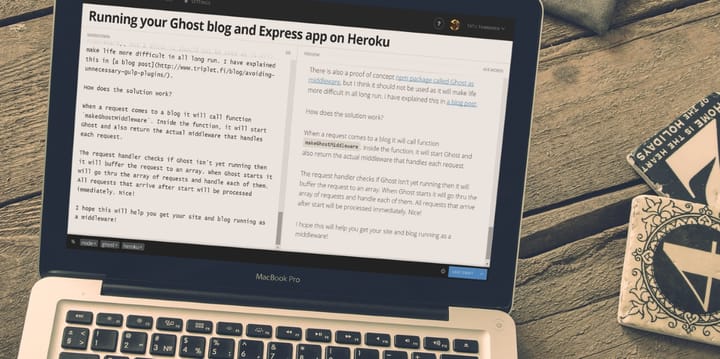 Running your Ghost blog and Express app on Heroku